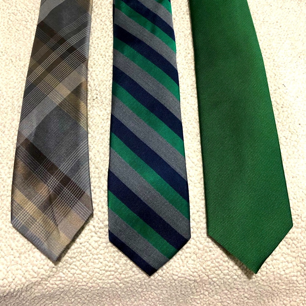 Three mens ties in like new condition